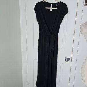 Banana Republic Black‎ Maxi Jump Suit. Size XS. Tie In Front.